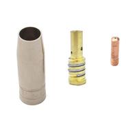 14 piezas MAG MIG-14AK para soplete de soldadura, consumibles, antorcha de gas, boquilla de gas (0,9 mm)