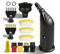 14 piezas para limpiador de vapor Kärcher EasyFix SC1 SC2 SC3 SC4 SC5, juego de piezas de repuesto para boquilla de mano, cepillo redondo, cepillo para juntas, paños de microfibra, accesorios de