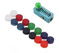 14 Piezas Pedal de Efectos Interruptor de Pedal Topper Guitarra Bajo Emulador Looper Sintonizador Tablero Interruptor de Pie Protector de Tapa de Clavo Pedal de Guitarra Perillas