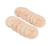 14 Piezas Tarjetas De Hitos Para Bebés Bloques De Hitos Niño Tarjetas De Crecimiento Del Bebe Accesorios De Fotografía De Bebé Tarjetas Del Mes De Nacimiento Del Bebe De Madera VICASKY