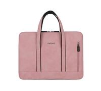 (14,Pink)Fashionable Laptop Bag Women Portable Briefcase Waterproof Computer Sleeve Case