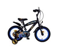 14 Pulgadas Bicicleta Niños Negro 3,5 -5 Años Batman Superheld Ruedas de Apoyo