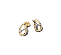 14 Quilates chapados en Oro con circonita cúbica Transparente