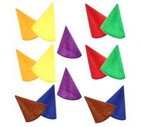 14 sombreros de fiesta pequeños de cono de fieltro para Halloween y eventos de cosplay, versátiles y seguros, accesorios de disfraz de para actores y bailarines, color aleatorio