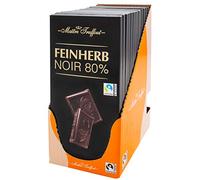 14 tabletas de Maître Truffout Chocolate 100gr Negro Amargo 80% Cacao Fairtrade(14x100gr) Feinherb