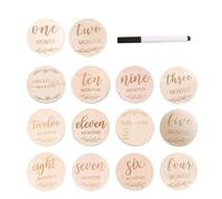 14 Tarjetas De Hitos, 1 Bolígrafo De Escritura, Tarjetas De Hitos, Tarjetas De Bebé De Hitos De Madera, Tablón De Anuncios De Nombre De Bebé De Madera, Tarjeta De Bebé De Madera