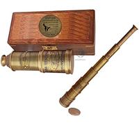 14 telescopios personalizados: funcional de latón y visión transparente pirata con estuche/regalo para el hijo o mi hijo, regalo de mamá a hijo para mi hijo