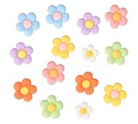 14 unidades de flores para Crocs, 7 colores con forma de flor, zapatos colgantes, coloridas flores lindas para zapatos, colgantes para zapatos de flores, para mujer y niña, decoración de zuecos
