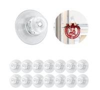 14 unidades Ventosa con rosca y tuerca moleteada, ventosas de PVC de 25 mm de diámetro, botones de succión transparentes sin taladrar, gancho extrafuerte para ventanas, coches, decoración