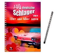 140 Deutsche Schlager el 50 y 60 años - de un tiempo sin Crisis Financiera y orthoptera - Preiswert-frankieren neuauflage - con música lápiz