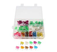 140 piezas 3A 5A 7. 10A 15A 20A 25A 30A 35A 40A ATC ATO Auto Car Truck Kit de fusibles hoja regular