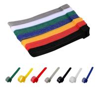 140 Piezas Reutilizables Ataduras Cables, Gancho y Bucle Correas, Cable Correas Set, Organizador de Cables para Cables en Hogar, Oficina y Coche, Sujeta Cables Hook y Loop Auto Adhesivo