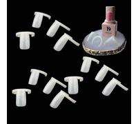 140 puntas para bote de plástico resistente para manicura