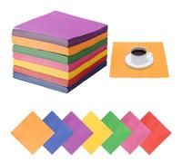 140 servilletas coloridas, servilletas de cumpleaños, monocolor, servilletas de papel, servilletas de fiesta, servilletas de cóctel, pequeñas 25 x 25 cm, servilletas de cóctel rosa, rojo, naranja