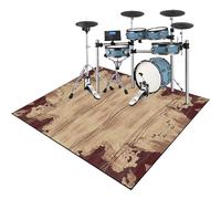 140 x 120 cm Alfombras Acusticas Tambor Alfombra Alfombra para Bateria Acustica Alfombra Bateria Electronica Alfombra Bateria Kit Profesional de Batería de Jazz Electrónico Alfombras de Batería