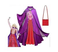 (140CM,Dress and Cloak)2023 Sarah Sanderson Costume Kids Women Halloween Costume Girls Hocus Pocus Costume