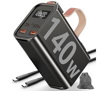 140W 50000mAh Power Bank: Portátil para Laptops:Batería Externa con PD3.1, QC4.0, Carga Rápida USB-C, Pantalla LED, 4 Salidas y 2 Entradas para Smartphones y Tabletas