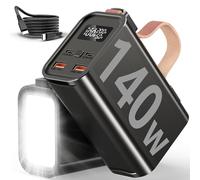 140W Power Bank Portátil para Laptops de 50000mAh:Batería Externa con PD3.1, QC4.0, Carga Rápida USB-C, Pantalla LED, 4 Salidas y 2 Entradas para Smartphones y Tabletas