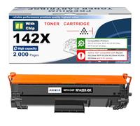 142X W1420X（W1420A 142A） Tóner Cartucho [con Chip] Compatible para HP LaserJet M110 M110w MFP M139 M139w M140 M140w Impresora (1 Negro)