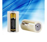 143 Caja del Adaptador de batería, 4 PCS Universal 3 AA a D Tamaño Paralelo Convertidor de batería Adaptador Soporte Estuches Caja Material ABS ecológico