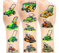 144 calcomanías de tatuajes temporales para cortacésped, recuerdos de fiesta, cortadora de césped, decoración de fiesta de cumpleaños, suministros de regalos para niños, adolescentes, adultos, niños,