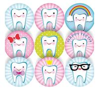 144 pegatinas de recompensa para profesores, dentistas, padres de 30 mm