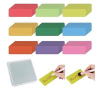 144 Tiras Imanes Pizarra Magnetica Escriturables Imanes para Pizarra Magnetica 60 x 20 mm, Reutilizables Borrables, Colores, para Pizarra Frigorífico Armario De Metal, Trae Una Caja