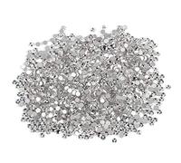 1440 Uds. Diamantes de Cristal Gemas Color Blanco Cristal Nail Art Rhinestones Funda de Teléfono para DIY Nail Art Manualidades Decoraciones Ropa Zapatos(SS3(1.3-1.5mm))