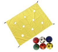 145 × 200 Cm Juego De De Trabajo En Equipo Hole Tarp Team Building Actividades, Equipo Desafío Juguetes Con 6 Pelotas, Juego De Trabajo En Grupo De Aprendizaje En Grupo, Juegos De Desafío Para Equipos