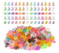 146 piezas Mini patos de resina,Mini pato,Delfín,Rana,Conejo,Unicornio,Luminoso de resina,Estatua Miniatura de Pato,Adecuado para Acuario de Bricolaje, Jardín,Casa de Peces Paisajero