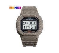 (1471 Caqui) SKMEI 1471 Relojes de pulsera deportivos electrónicos impermeables para hombres Relojes