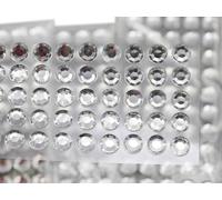 14mm SS60 Crystal Clear Self Adhesive Acrylic Rhinestones Plastic Face Gems Stick On Body Jewels For DIY Cards And Invitations Crafts Bling Sticker - 5 Sheets - 250PCS
