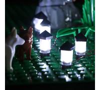 14pcs 1x1 bloques de construcción LED bricolaje Garden lawn light City Street Atmospheric Light (usb power) compatibles con las principales marcas de bloques de construcción