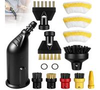 14Pcs Accesorios Limpiadores a Vapor con Boquilla Extendida, Cepillo Redondo,Cepillo Juntas, Paños Microfibra, Herramientas Limpieza Adecuado Kärcher SC1 SC3 SC5 SC4 SC2 para Limpieza Profunda Hogar