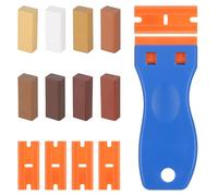 14pcs Cera Reparación Madera, Alta Dureza Masilla para Madera, Reparador Arañazos Madera Con espátula, Fundible en Caliente Kit Reparacion Suelo Laminado para Suelo de Madera Arañazos Muebles