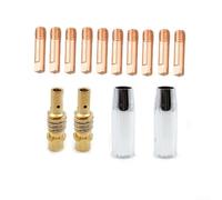 14PCS para MIG Soldadura Componente Set con 0.8mm Consejos Boquilla y Difusor de Gas para AK15 MB15 Antorcha y Máquinas MAG Tipos
