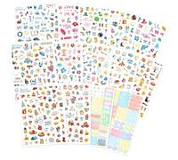 14PCS Pegatinas Estaciones, 1050+ Pcs Stickers Aesthetic Journaling, Pegatinas Bullet Journal Pegatinas para Álbum de Recortes para Decorar Cuadernos, Sobres y Embalajes de Regalo-21.5 x 16CM