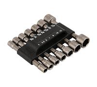 14pcs Power Nut Driver Drill Bit Set Metric Socket Wrench Screw 1/4" Hex