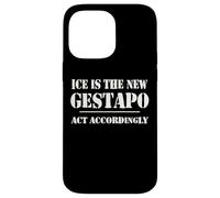 14th Amentment Resist Ice Is The New Gestapo Act Accordingly Carcasa para iPhone 14 Pro MAX