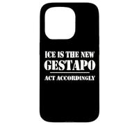 14th Amentment Resist Ice Is The New Gestapo Act Accordingly Carcasa para iPhone 15 Pro