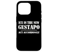 14th Amentment Resist Ice Is The New Gestapo Act Accordingly Carcasa para iPhone 16 Pro