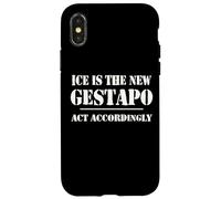 14th Amentment Resist Ice Is The New Gestapo Act Accordingly Carcasa para iPhone X/XS
