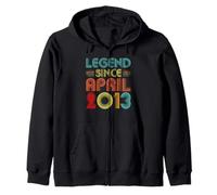 14th Birthday Idea Legend Since April 2013 14 Years Old Bday Sudadera con Capucha