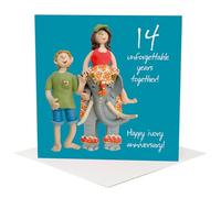 14th Wedding Anniversary Card