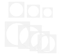 14uds Plantilla Circular Grande, 7 Tamaños Plantilla Circular para Pintar Paredes Reutilizable Regla de Plantilla Circular Plástico Plantilla Grande para Pintar Paredes Papel Tela Manualidades