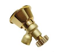 14x1. Atomización de cabezal de riego agrícola resistente rociador de aluminio ciclón de riego de 5 mm con rosca industrial boquilla de pulverización variable dorado