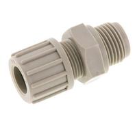 14x12mm & G1/2'' PP Racor recto de compresión con rosca macho 10 bar