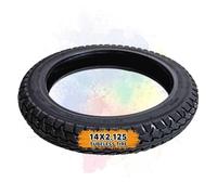14x2.125 Neumático Bici Tubeless para Bici Eléctrica Todo Terreno Dibujo 14-2.125 Resistente al Desgaste 14 2.125 57-254 Diseño Auto-Sellado(1PC)