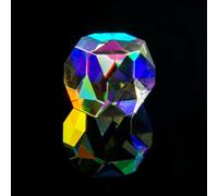 15 18 22mm RGB x-Cube Prisma combinador Divisor Cruz poliedro dicroico pirámide física enseñanza decoración fotografía Lente(20mm Polyhedron)