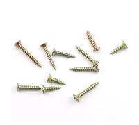 15-30 Uds tornillos for madera clavos de tornillo for tablero de fibra M3.5 M4 M5 tornillo de madera autorroscante de Zinc amarillo for tornillo de aglomerado de gabinete(30mm,M4 30pcs)